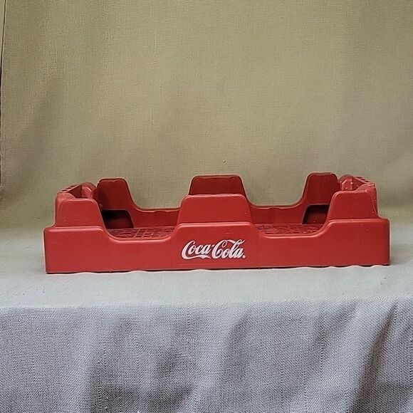 Coke Coca Cola Collectible Vintage Plastic Tray Crate Stackable 18” x 12” - Picture 1 of 9